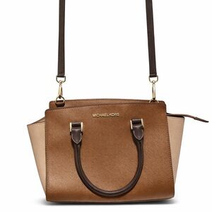 Michael Kors Selma Medium Saffiano Satchel 🤎✨
